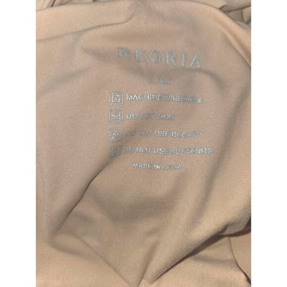 Reoria V-Neck Long Sleeve Crop Top*Cream*L*NWOT*Sexy*Sissy*Cosplay*Halloween - Picture 10 of 10